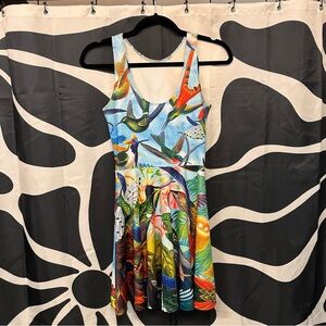 BlackMilk Multicolor Print Dress